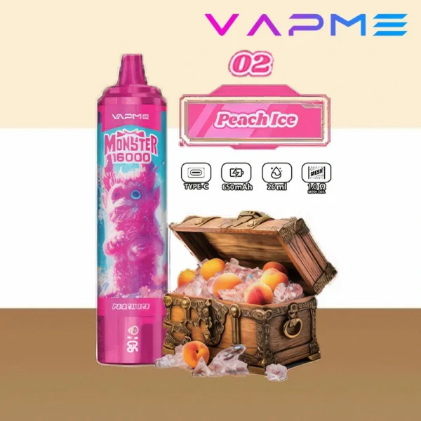 Vapme Monster 16000 Puffs 2% 5% Nikotin Újratölthető Eldobható Vapes Tömeges vásárlás Nagyker - HoldVape - 13