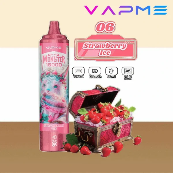 Vapme Monster 16000 Puffs 2% 5% Nikotin Újratölthető Eldobható Vapes Tömeges vásárlás Nagyker - HoldVape - 2