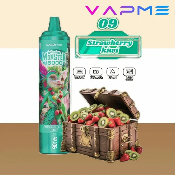 Vapme Monster 16000 Puffs 2% 5% Nikotin Újratölthető Eldobható Vapes Tömeges vásárlás Nagyker - HoldVape - 3