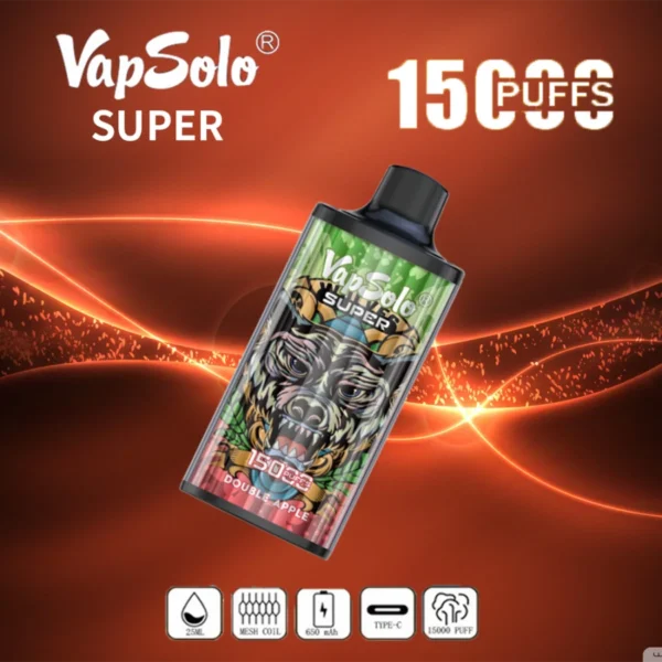 Vapsolo Super 15000 Puffs 2% 5% Baixo teor de nicotina em massa Compre caneta Vapes descartável recarregável no atacado - HoldVape - 12