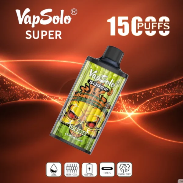 Vapsolo Super 15000 Puffs 2% 5% Baixo teor de nicotina em massa Compre caneta Vapes descartável recarregável no atacado - HoldVape - 4