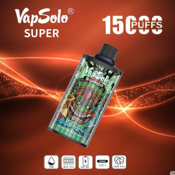 Vapsolo Super 15000 Puffs 2% 5% Baixo teor de nicotina em massa Compre caneta Vapes descartável recarregável no atacado - HoldVape - 6