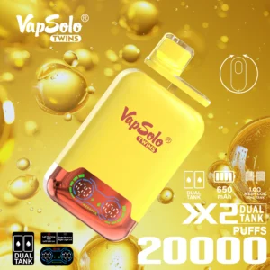VapSolo Twins 20000 Puffs 2% 5% Alacsony nikotintartalmú, újratölthető, eldobható Vapes Pen tömeges vásárlás Nagykereskedelmi - HoldVape - 17