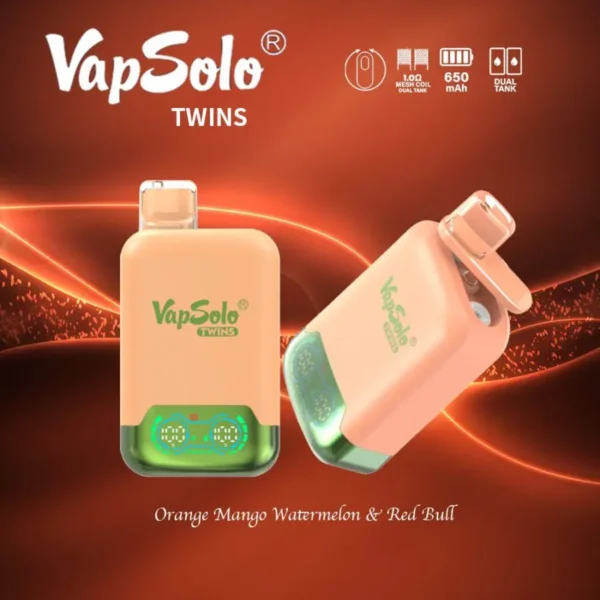 VapSolo Twins 20000 Puffs 2% 5% Alacsony nikotintartalmú Újratölthető Eldobható Vapes Pen Tömeges Vásárlás Nagyker - HoldVape - 9