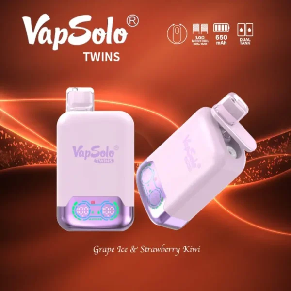 VapSolo Twins 20000 Puffs 2% 5% Alacsony nikotintartalmú újratölthető eldobható Vapes Pen tömeges vásárlás Nagyker - HoldVape - 11