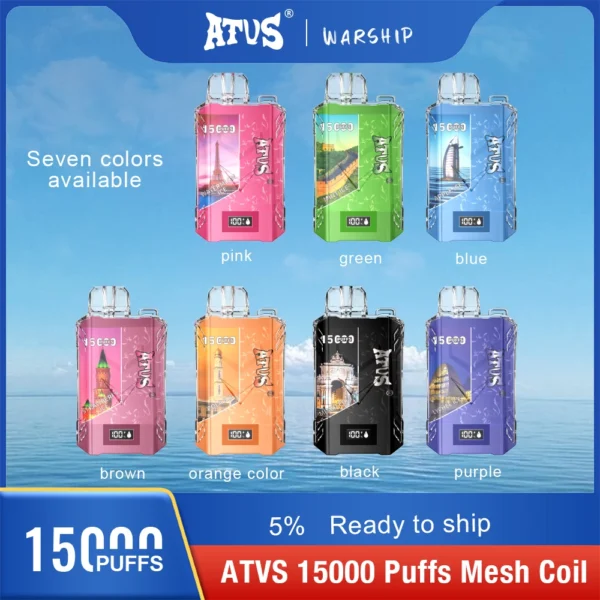 Atvs 15000 Puffs 5% Vapes desechables recargables con bajo contenido de nicotina Compra a granel al por mayor - HoldVape - 1