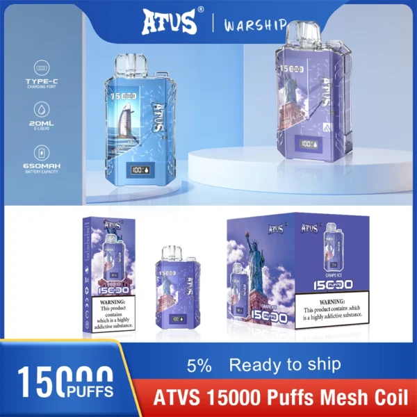 Atvs 15000 Puffs 5% Vapes desechables recargables con bajo contenido de nicotina Compra a granel al por mayor - HoldVape - 12