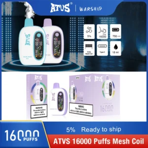 Atvs 16000 Puffs 2% 5% Alacsony nikotin tartalmú, újratölthető, eldobható Vapes Pen tömeges vásárlás Nagyker - HoldVape - 19