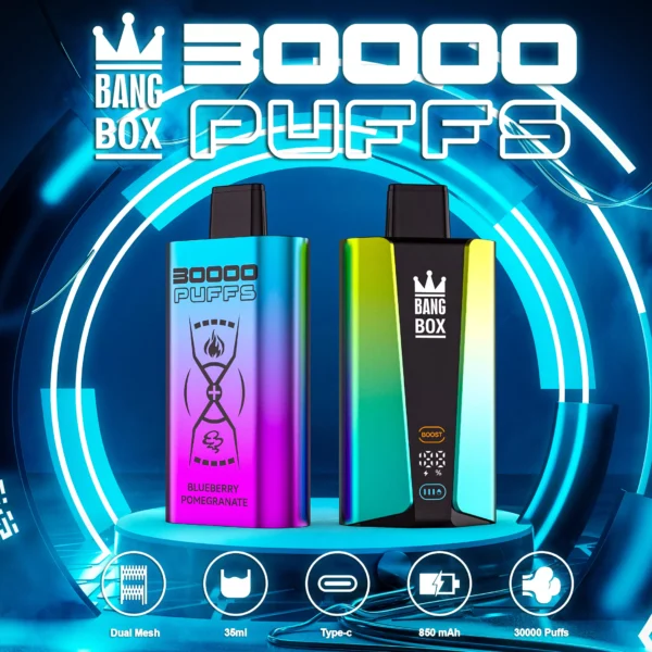 Bang Box 30000 Puffs Dual Mesh 0% 2% 3% 5% Alacsony nikotintartalmú újratölthető eldobható Vapes Pen Tömeges vásárlás Nagyker - HoldVape - 1