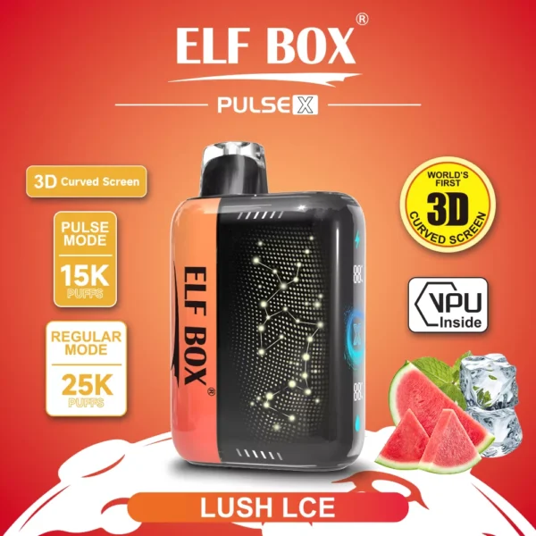 Elf Box Pulse X 25000 Puffs Dual Mesh 0% 2% 3% 5% Alacsony nikotintartalmú 3D ívelt LED képernyő Újratölthető Eldobható Vapes Pen Tömeges Vásárlás Nagyker - HoldVape - 8