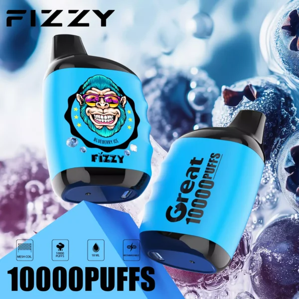 Fizzy Great 10000 Puffs 2% 5% Alacsony nikotintartalmú Újratölthető Eldobható Vapes Pen Tömeges Vásárlás Nagyker - HoldVape - 3