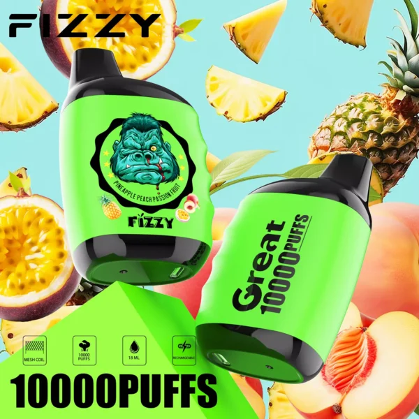 Fizzy Great 10000 Puffs 2% 5% Alacsony nikotintartalmú Újratölthető Eldobható Vapes Pen Tömeges Vásárlás Nagyker - HoldVape - 4