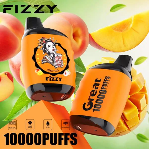Fizzy Great 10000 Puffs 2% 5% Alacsony nikotintartalmú Újratölthető Eldobható Vapes Pen Tömeges Vásárlás Nagyker - HoldVape - 7