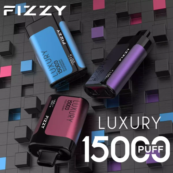 Fizzy Luxury 15000 Puffs 2% 5% Alacsony nikotintartalmú, újratölthető, eldobható Vapes toll tömeges vásárlás Nagykereskedelmi - HoldVape - 1