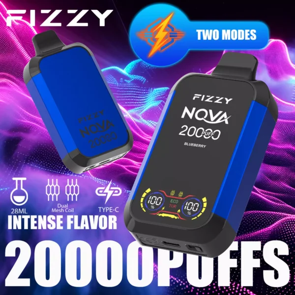 Fizzy Nova 20000 Puffs Dual Mesh 2% 5% Alacsony nikotintartalmú Újratölthető Eldobható Vapes Pen Tömeges Vásárlás Nagyker - HoldVape - 7