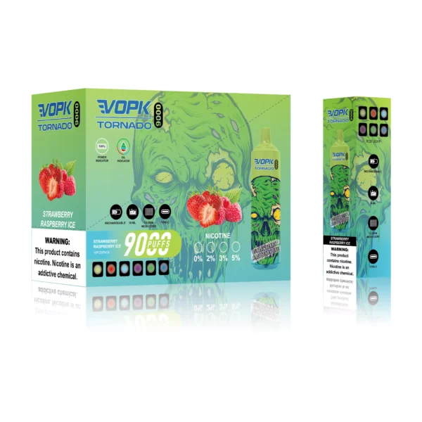 VOPK Tornado 9000 Puffs 0% 2% 3% 5% Alacsony nikotin tartalmú újratölthető Vapes Pen tömeges vásárlás Nagyker - HoldVape - 6