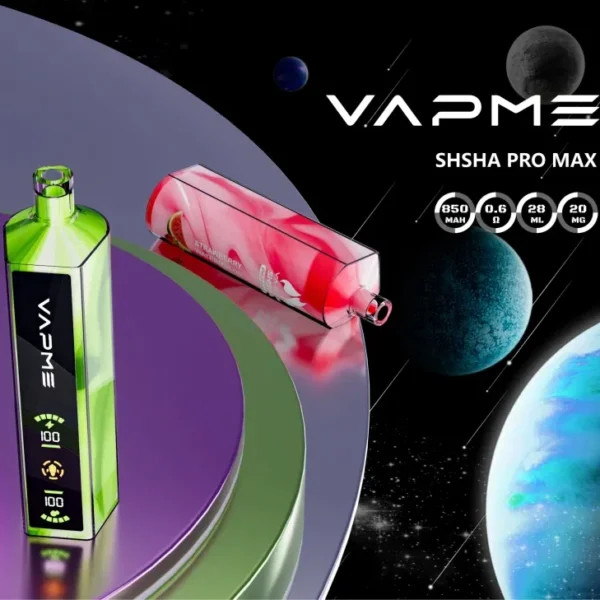 Vapme Shisha Pro Max 20000 Puffs 2% Alacsony nikotintartalmú LED kijelző Újratölthető Eldobható Vapes Pen Tömeges Vásárlás Nagyker - HoldVape - 1