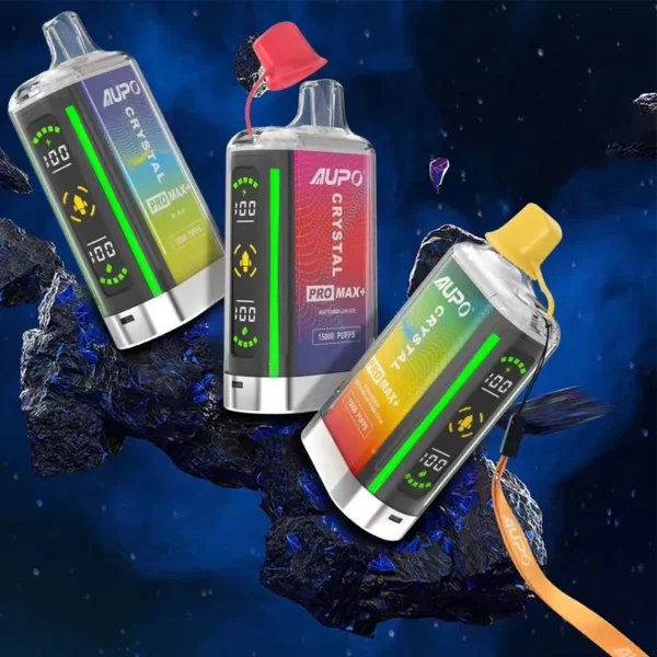 AUPO 15000 Puffs PRO MAX Crystal Dual Mesh 2%, Alacsony nikotintartalmú, újratölthető, eldobható Vapes Pen tömeges vásárlás Nagykereskedelmi - HoldVape - 1