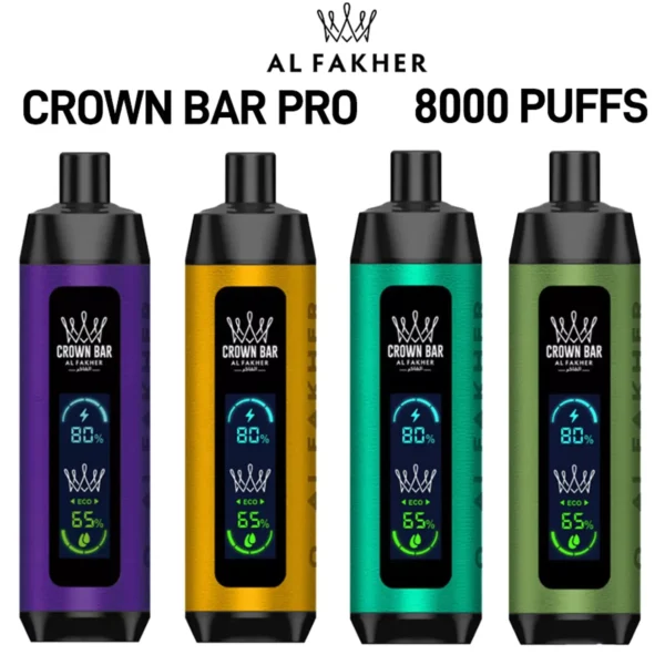 Al Fakher Crown Bar Big Cloud 8000 Pro Dual Mode Plein écran à faible teneur en nicotine Stylo à vape jetable rechargeable en vrac Acheter en gros - Stock d'entrepôt européen - HoldVape - 13