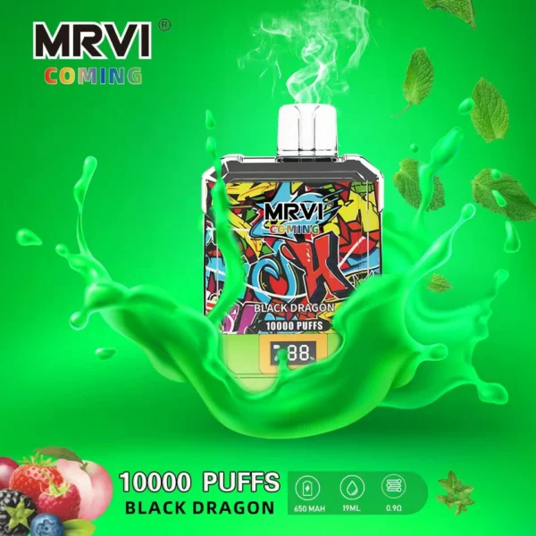 MRVI Coming 10000 Puffs Digitális Képernyő 2% 3% 5% Alacsony nikotintartalmú újratölthető eldobható Vapes Pen Tömeges Vásárlás Nagyker - HoldVape - 3