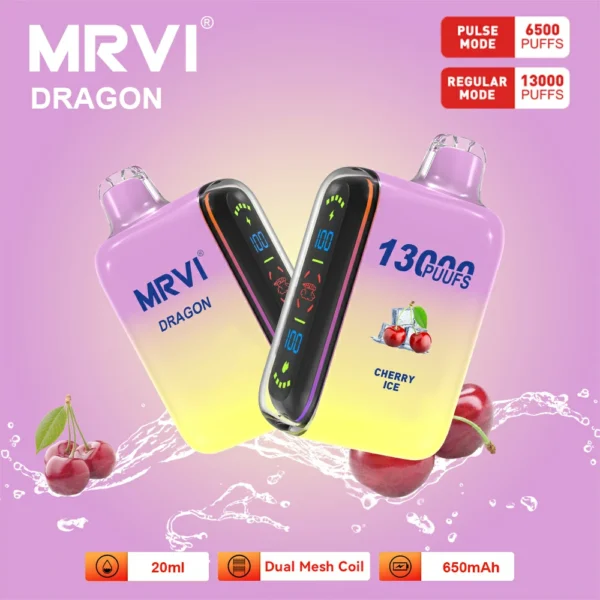 MRVI Dragon 13000 Puffs Dual Mesh digitális képernyő 2% 5% Alacsony nikotin tartalmú újratölthető eldobható Vapes Pen tömeges vásárlás Nagyker - HoldVape - 7