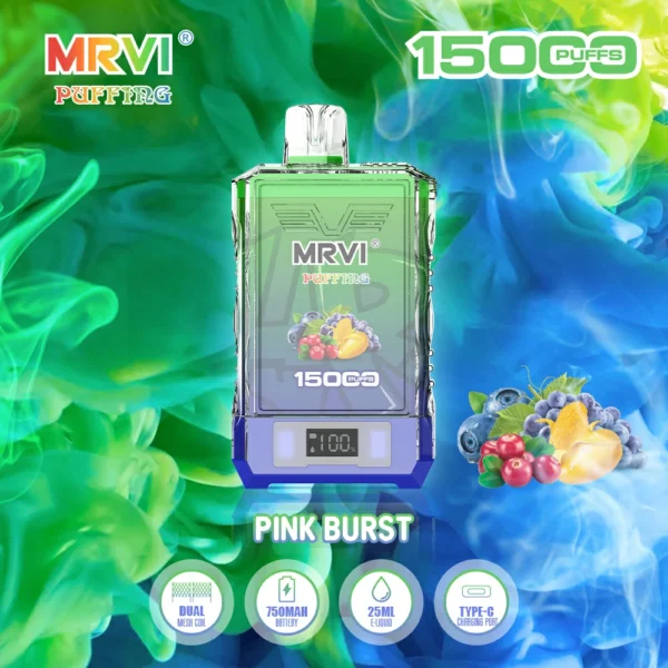 MRVI Puffing 15000 Puffs Dual Mesh Digital Képernyő 2% 5% Alacsony nikotintartalmú újratölthető eldobható Vapes Pen tömeges vásárlás Nagyker - HoldVape - 11