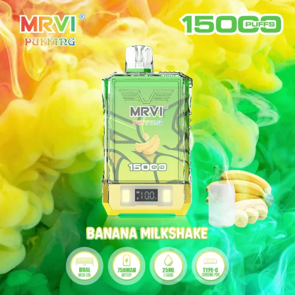 MRVI Puffing 15000 Puffs Dual Mesh Digital Képernyő 2% 5% Alacsony nikotintartalmú újratölthető eldobható Vapes Pen tömeges vásárlás Nagyker - HoldVape - 3