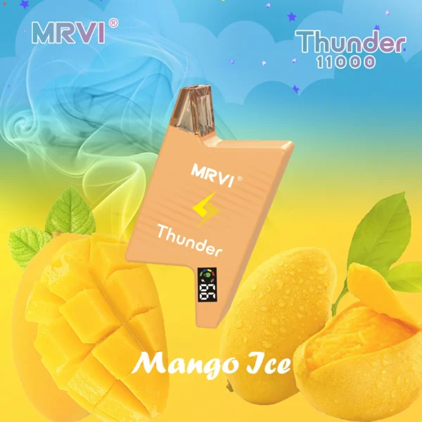 MRVI Thunder 11000 Puffs digitális képernyő 2% 3% 5% Alacsony nikotin tartalmú újratölthető eldobható Vapes Pen tömeges vásárlás Nagyker - HoldVape - 3