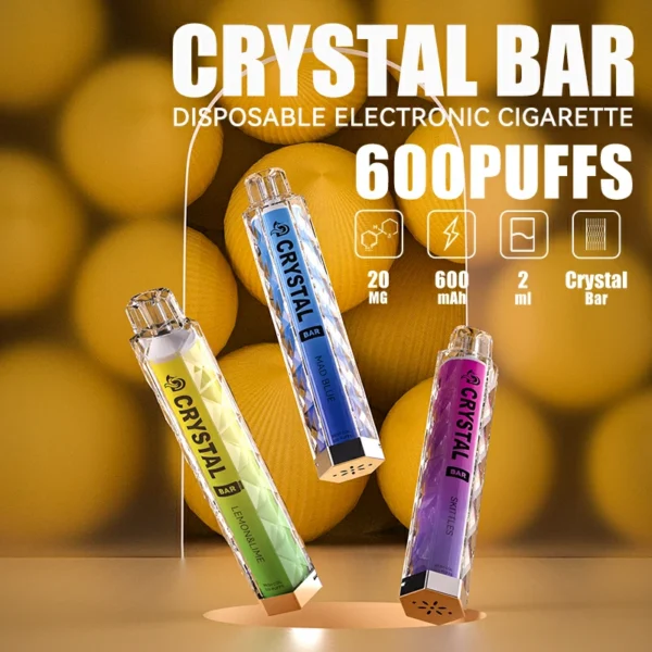 MYDE Crystal Bar 600 Puffs 2% Lav Nikotin Engangs Vapes Pen Bulk Køb Engros - HoldVape - 1