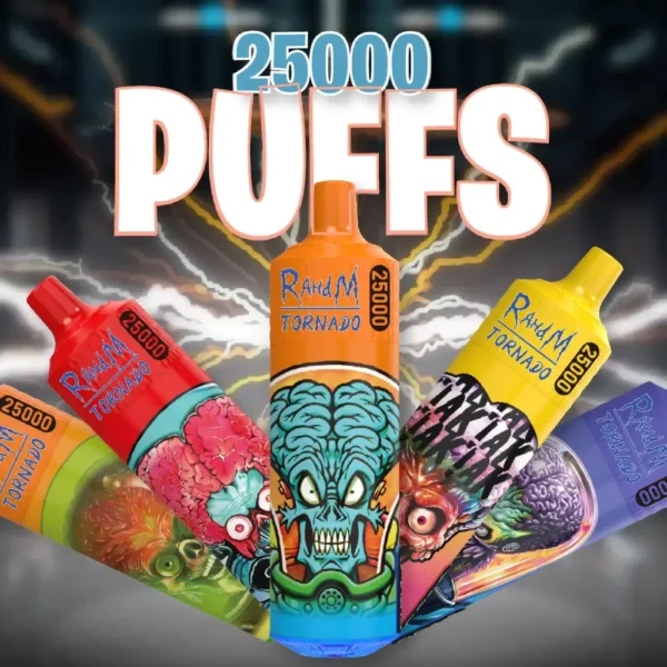 RahdM Tornado 25000 Puffs 2% Перезаряжаемая одноразовая ручка для вейпов с низким содержанием никотина, оптовая покупка оптом - HoldVape - 1