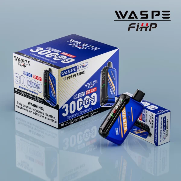 WASPE FIHP 30000 Puffs Dual Mesh 0% 2% 5% LED kijelző Alacsony nikotin tartalmú Újratölthető Eldobható Vapes Pen Tömeges Vásárlás Nagyker - HoldVape - 6
