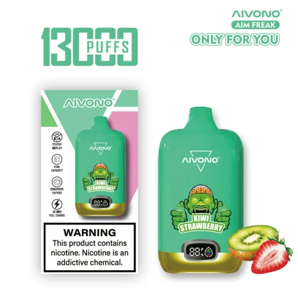 AIVONO AIM FREAK 13000 Puffs digitális képernyő 0% 2% 3% 5% Alacsony nikotintartalmú újratölthető eldobható Vapes toll tömeges vásárlás Nagykereskedelmi - HoldVape - 3