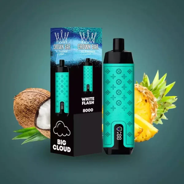 Al Fakher Crown Bar Pro 8000 Puffs Wyświetlacz LED Ekran o niskiej zawartości nikotyny Ładowalne jednorazowe Vapes Pen Luzem Kup hurtowo - Magazyn europejski - HoldVape - 3