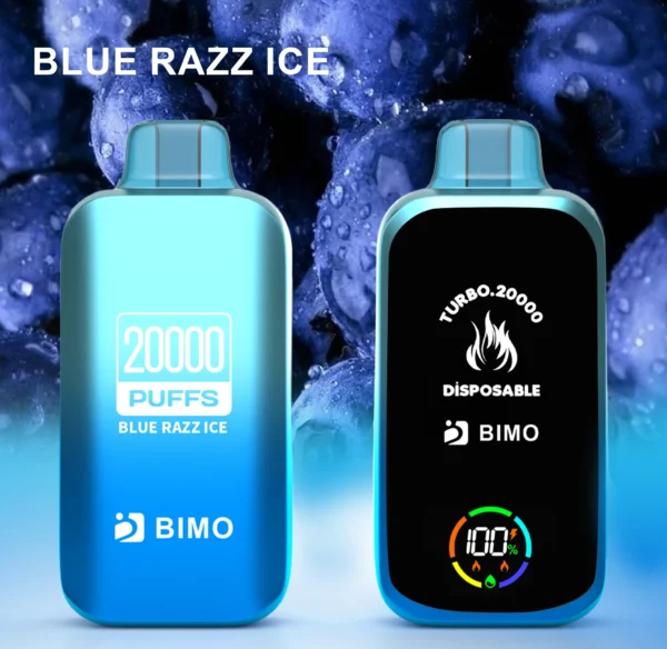BIMO Turbo 20000 Puffs Full Screen 0% 2% 5% Low Nicotine Rechargeable Disposable Vapes Pen Bulk Buy Wholesale - HoldVape - 11