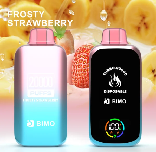 BIMO Turbo 20000 Puffs Full Screen 0% 2% 5% Low Nicotine Rechargeable Disposable Vapes Pen Bulk Buy Wholesale - HoldVape - 9