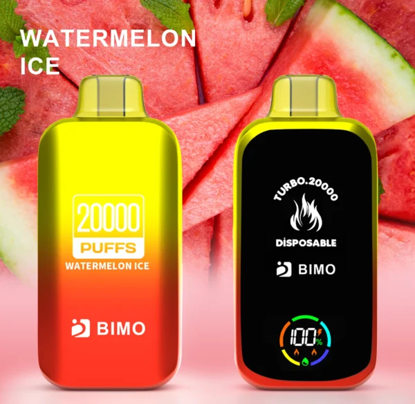 BIMO Turbo 20000 Puffs Full Screen 0% 2% 5% Low Nicotine Rechargeable Disposable Vapes Pen Bulk Buy Wholesale - HoldVape - 8