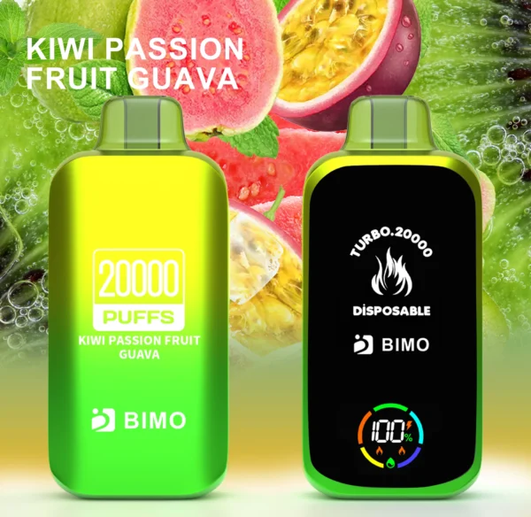 BIMO Turbo 20000 Puffs Full Screen 0% 2% 5% Low Nicotine Rechargeable Disposable Vapes Pen Bulk Buy Wholesale - HoldVape - 6