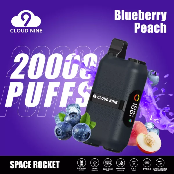 CLOUD NINE D33 20000 Puffs Dual Mesh Immersive Screen 5% Alacsony nikotintartalmú Újratölthető Eldobható Vapes Pen Tömeges Vásárlás Nagyker - HoldVape - 3