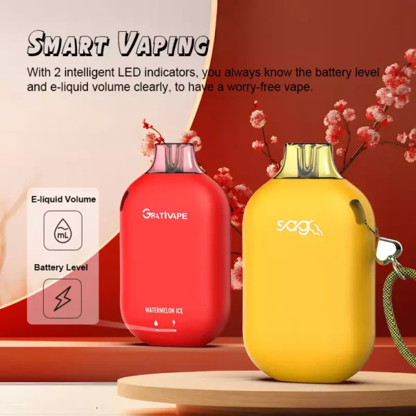 Grativape Boom 9000 Puffs 0% 2% 3% 5% Nikotynowe akumulatory jednorazowe Vapes Pen Luzem Kup hurtowo - HoldVape - 4
