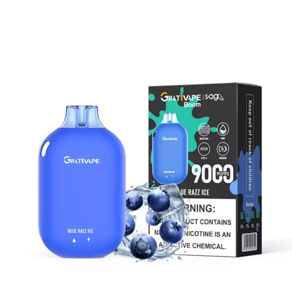Grativape Boom 9000 Puffs 0% 2% 3% 5% Nikotynowe akumulatory jednorazowe Vapes Pen Luzem Kup hurtowo - HoldVape - 6