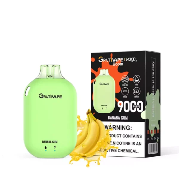 Grativape Boom 9000 Puffs 0% 2% 3% 5% Nikotynowy Akumulator Jednorazowy Vapes Pen Luzem Kup hurtowo - HoldVape - 13