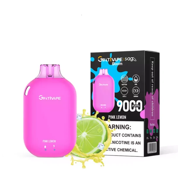 Grativape Boom 9000 Puffs 0% 2% 3% 5% Nikotynowe akumulatory jednorazowe Vapes Pen Luzem Kup hurtowo - HoldVape - 12