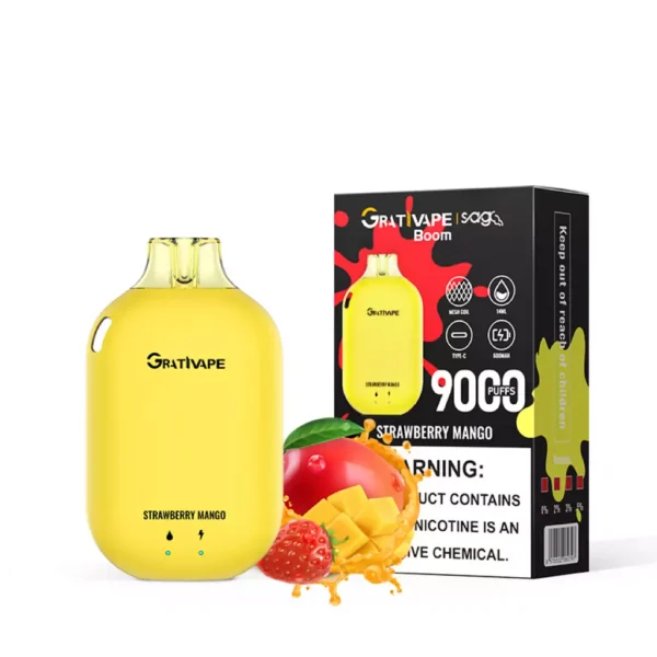 Grativape Boom 9000 Puffs 0% 2% 3% 5% Nikotynowy akumulator Jednorazowe Vapes Pen Luzem Kup hurtowo - HoldVape - 11
