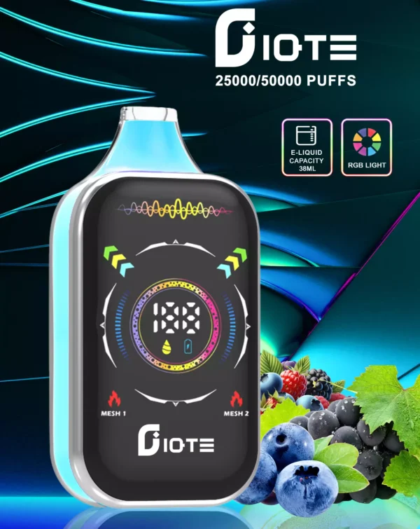 IQTE 50000 Puffs Dual Mesh RGB teljes képernyős 0% 2% 5% Alacsony nikotintartalmú újratölthető eldobható Vapes Pen Tömeges Vásárlás Nagyker - HoldVape - 6