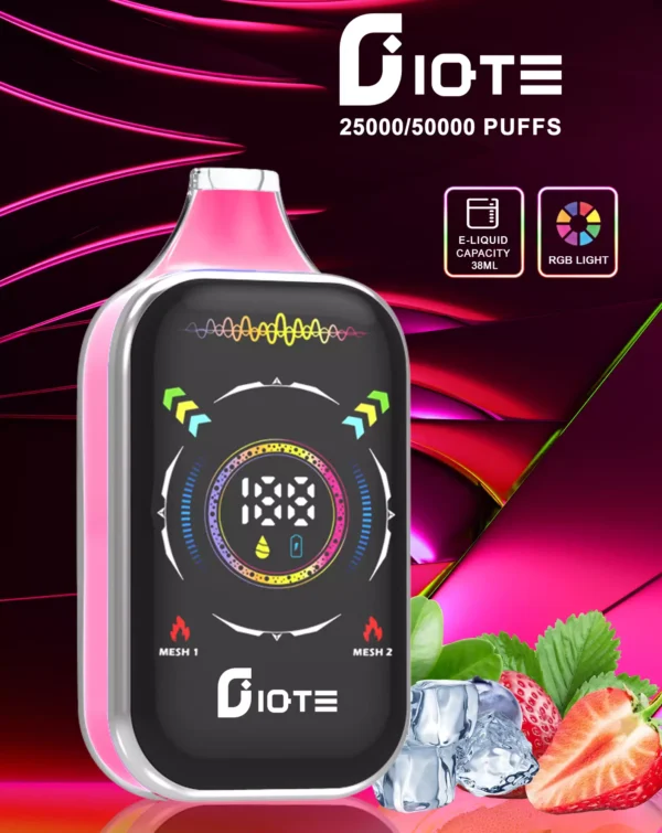 IQTE 50000 Puffs Dual Mesh RGB teljes képernyős 0% 2% 5% Alacsony nikotintartalmú, újratölthető, eldobható Vapes Pen tömeges vásárlás Nagyker - HoldVape - 8
