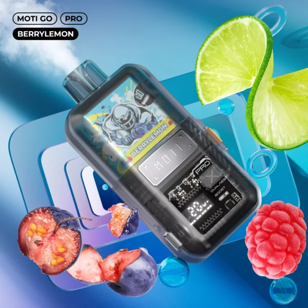 MOTI Go Pro 12000 Puffs Dual Mesh Smart Screen 2% 5% Low Nicotine Rechargeable Disposable Vapes Pen Bulk Buy Wholesale - HoldVape - 2