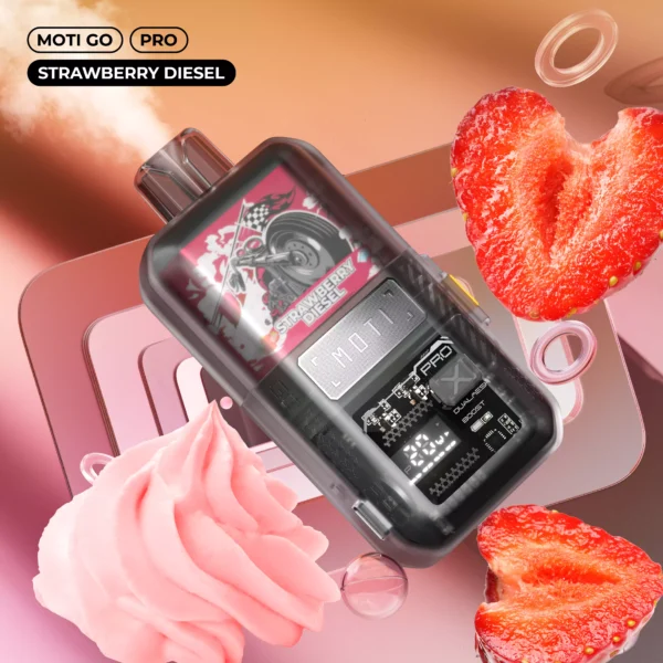 MOTI Go Pro 12000 Puffs Dual Mesh Smart Screen 2% 5% Low Nicotine Rechargeable Disposable Vapes Pen Bulk Buy Wholesale - HoldVape - 12