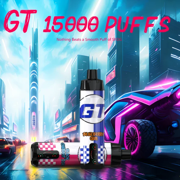SFOG GT BAR 15000 Puff SHISHA Smart Display 0,5% Alacsony nikotintartalmú, újratölthető, eldobható Vapes toll Tömeges vásárlás Nagykereskedelmi - HoldVape - 1