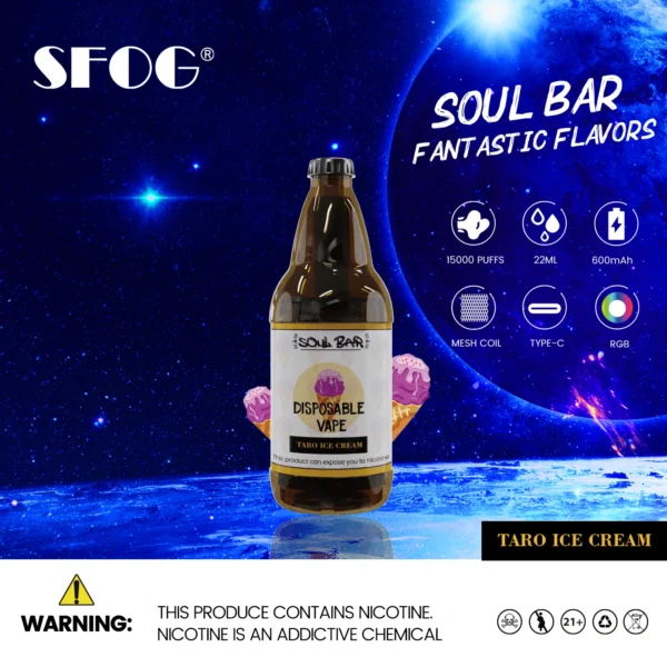 SFOG SOUL BAR 15000 Puffs RGB 5% Penna per vaporizzatori usa e getta ricaricabile a basso contenuto di nicotina Acquista all'ingrosso - HoldVape - 16