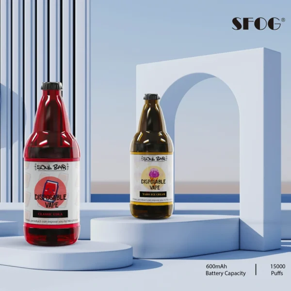 SFOG SOUL BAR 15000 Puffs RGB 5% Penna per vaporizzatori usa e getta ricaricabile a basso contenuto di nicotina Bulk Acquista all'ingrosso - HoldVape - 1